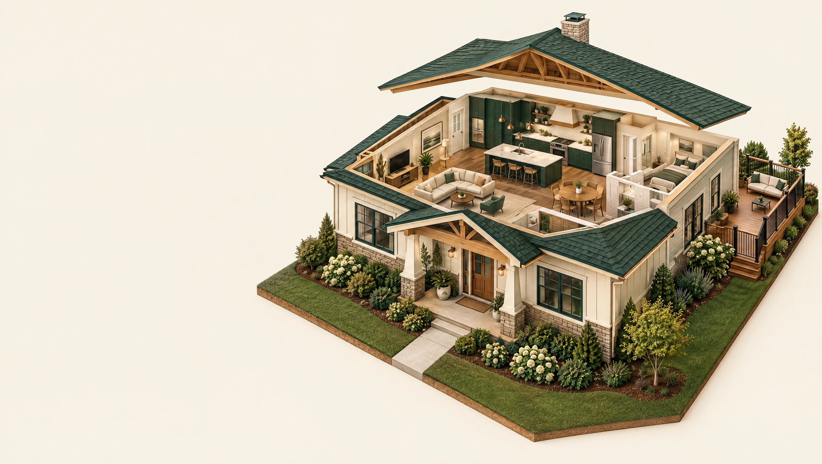 AI-generated home improvement concept, not a completed All-Pro project